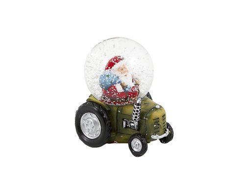 Lumisadepallo - traktori